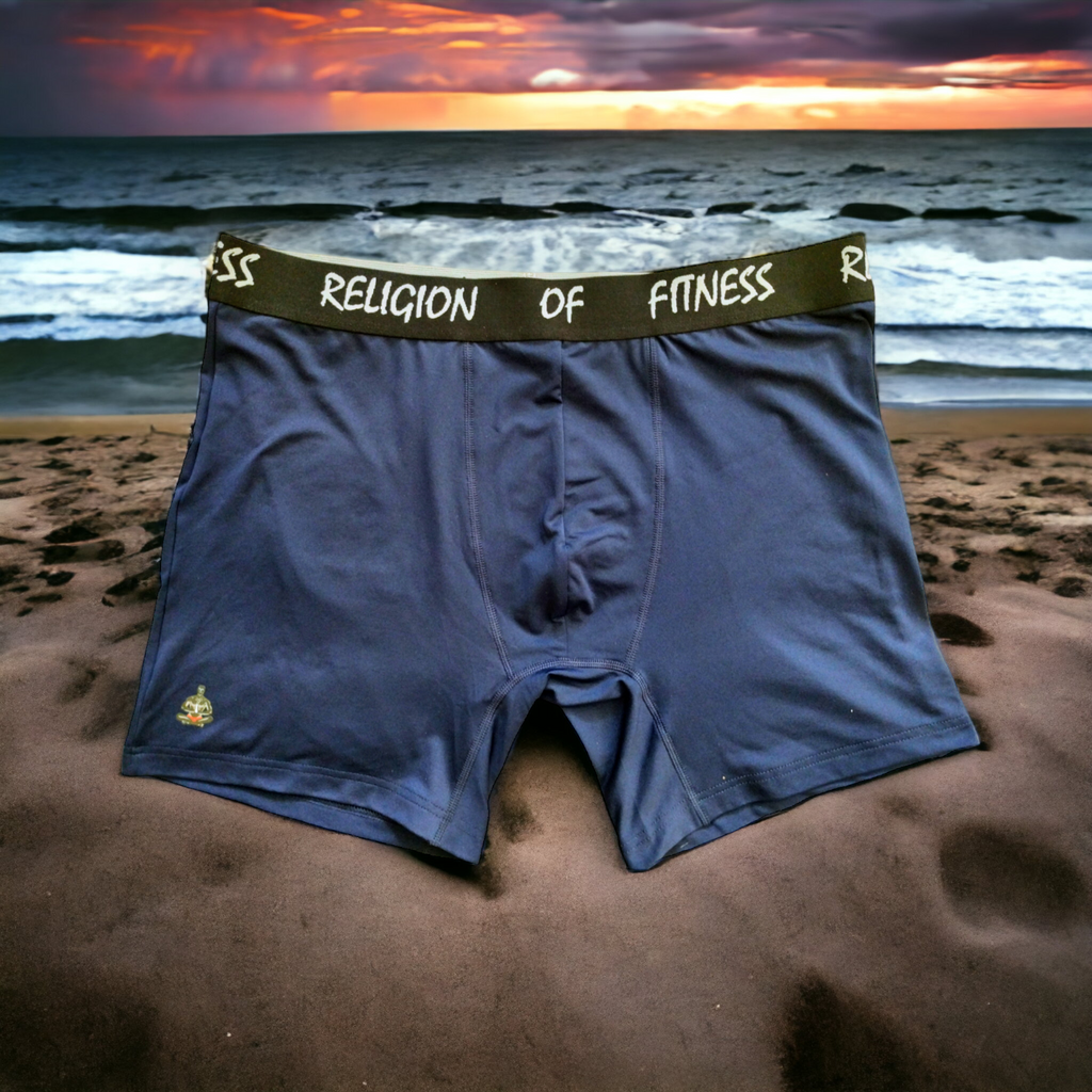 Religion of Fitness Boxer Briefs: Embrace Comfort, Quality, and Compassion